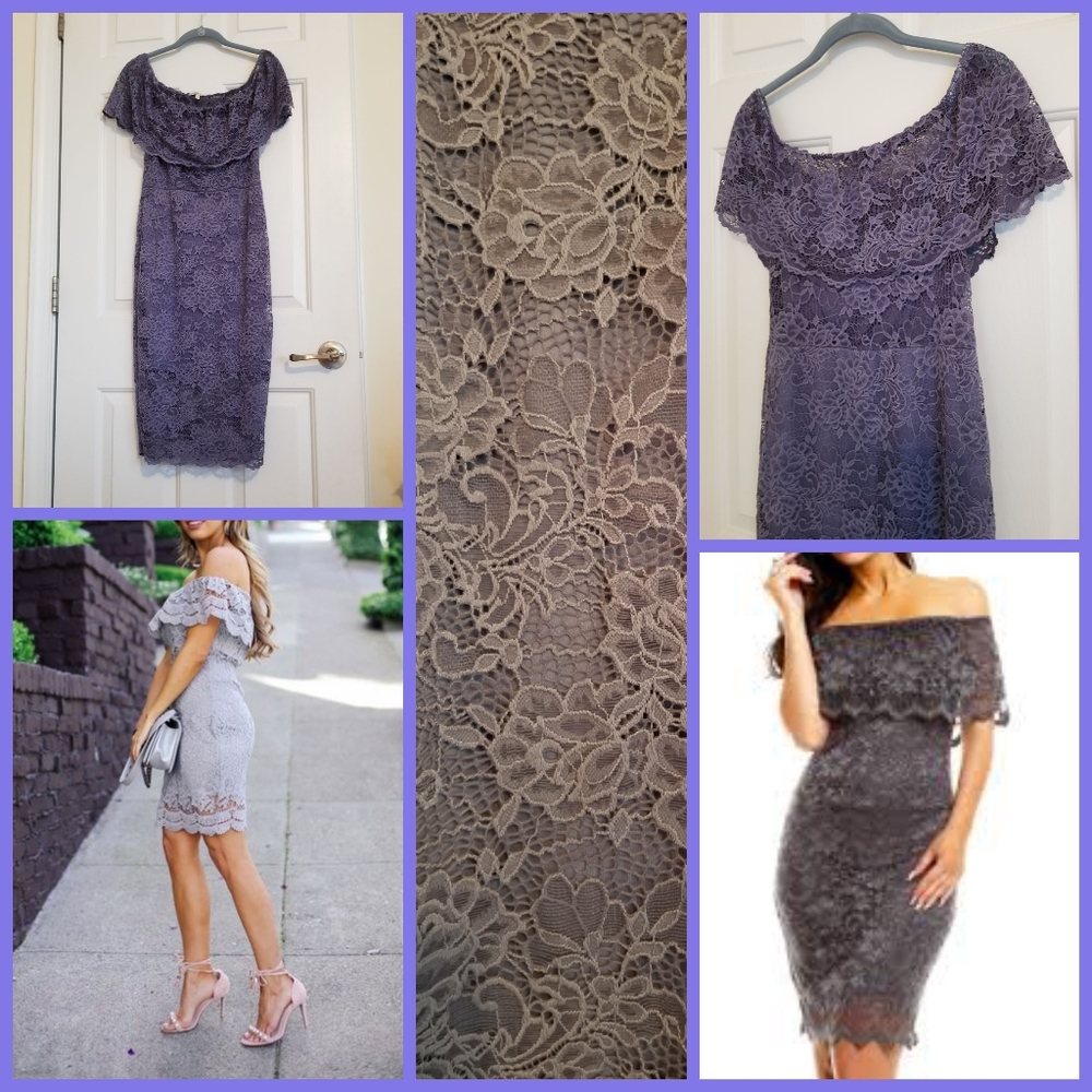 Charlotte Russe Lace Off Shoulder Dress